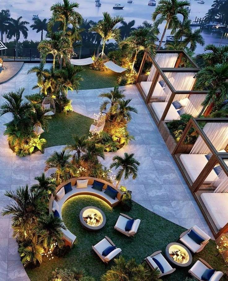 Precedent study: Resort terrace · light as planting